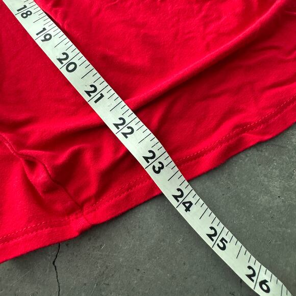 Vintage Y2k Red Lace Criss Cross Front Tank Top Cami Small - Picture 5 of 5